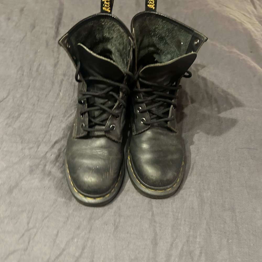 Classic black doc boots